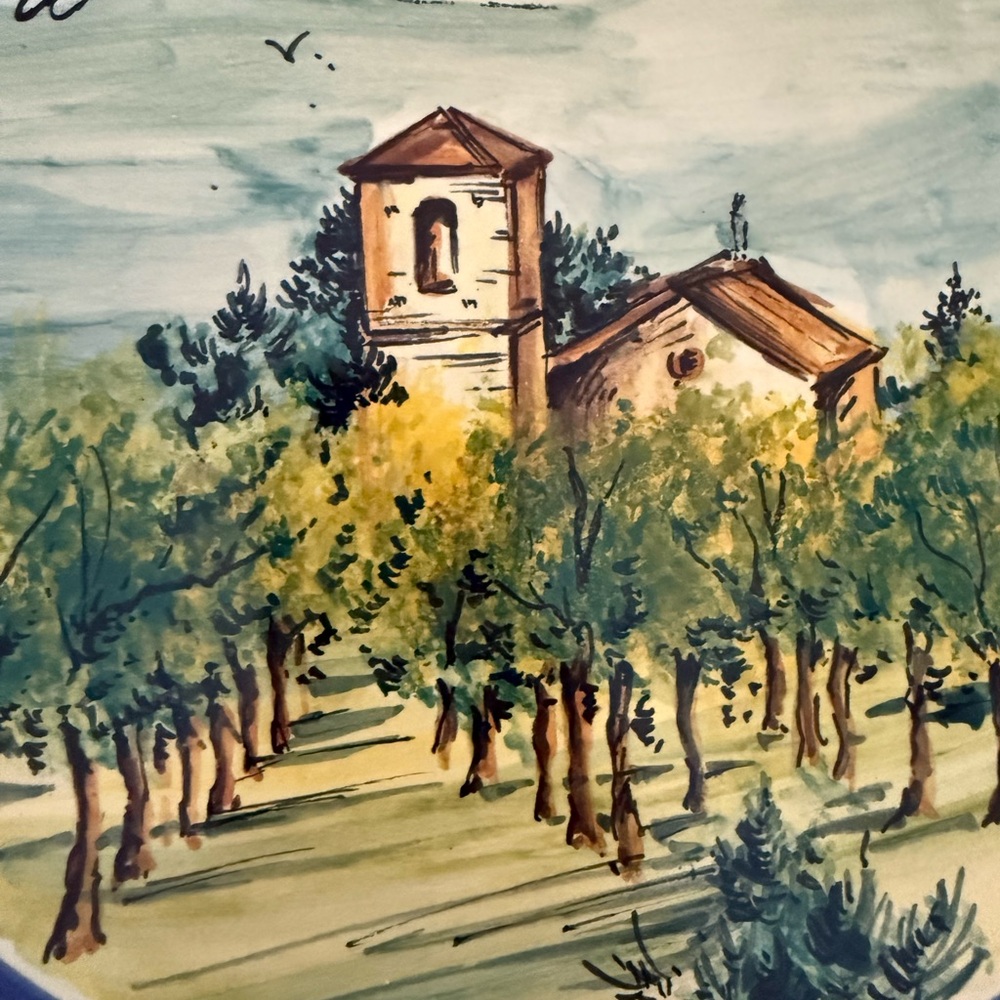 Cercemaggiore Italy Dec a mano Painted by hand -Gianfrancesco Vinchiaturo plate - Picture 3 of 5